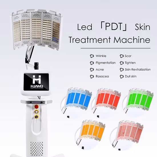 2022 5-Farben-Haarwuchs-Sauerstoffstrahl-PDT-LED-Lichttherapie-Gesichtsmikrostrom-Facelifting-Gerät